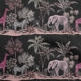 thumbnail image 1 of oneOone Rayon Black Fabric Tropical Sewing Material Print Fabric By The Yard 56 Inch Wide, 1 of 4