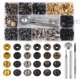 thumbnail image 1 of Kit de cierres a presión MSDADA 132 juegos de broches metálicos para botones de 12,5 mm, 1 of 5