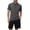 Black, variant on Men's Summer Outdoor Quick Drying Sports T Shirt Men's Standing Collar Half Zip Men's Fitness Clothes Loose Casual Running Training Short Sleeves Athletic T-Shirts Men Army Green M