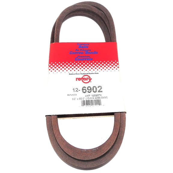 6902 Rotary Belt (1/2"X 90") Compatible With SEARS/Craftsman 125907X, 126907X, 532125907