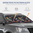thumbnail image 4 of Naloa Basketball 2 Piece Foldable Car Sun Shades, Car Windshield Sunshade, Front Window Sunshade for Car, Truck, SUV - Large, 4 of 7