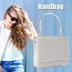thumbnail image 3 of Bolsa Bolso de mano para fiesta de noche para mujer, bandolera con purpurina (plata) Tmvgtek Para estrenar, 3 of 9