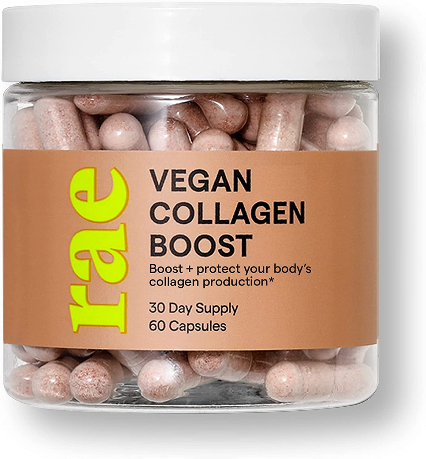 Rae Wellness Vegan Collagen Boost Supplement, 60 Capsules
