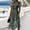 Green, variant on Women's V Neck Short Sleeve Dress Floral Print A Line Midi Casual Summer Outfit Flowy Lightweight Party Wear Vacation Boho Chic Paisley Abstract Dark Green L