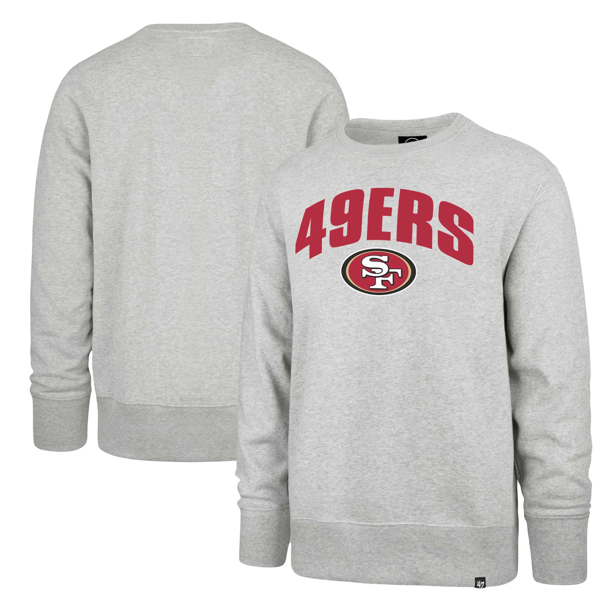 Men s 47 Gray San Francisco 49ers Headline Pullover Sweatshirt