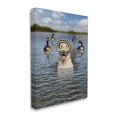thumbnail image 3 of Funny Dog Goggles Swimming Bay Animals & Insects Graphic Art Gallery Wrapped Canvas Print Wall Art, 3 of 7