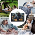 thumbnail image 6 of Halloween Wearable Blanket, Cozy Cloak Hooded Blanket Cat Pumpkin Throw Blanket for Adult Kids-C2-L, 6 of 6