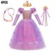 thumbnail image 3 of Vestido de Rapunzel para niña, disfraz de princesa de Disney, vestidos de lujo para fiesta de cumpleaños, disfraz de Halloween, ropa para niños de 2 a 10 años, 3 of 5