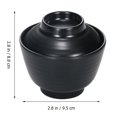 thumbnail image 7 of Raindrops Japanese Miso Soup Bowl Black Home Use 1Pcs 3.7X3.7X3.5In, 7 of 7