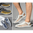 thumbnail image 5 of Sandalias hechas a mano, sandalias de playa huecas para hombres de verano, plantillas de masaje para parejas, suelas planas, zapatillas tejidas en Tailandia para el ocio BmatwkZeng Bmatwk Sandalias hechas a mano, 5 of 5