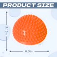 thumbnail image 2 of BESTSKY 2 Pcs Exercise Ball,6.3"*6.3"*3.15" Birth Ball,Anti-Slip Excersing Ball,Orange, 2 of 7