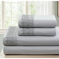 thumbnail image 3 of Spirit Linen Home Est. 1988 Lace Microfiber Sheet Set - Twin, Grey, 3 of 5