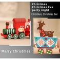 thumbnail image 4 of CIYISON Seasonal Wooden Train Display Piece For Windowsills Natural Finish Holiday Table Decoration, 4 of 15
