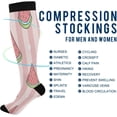 thumbnail image 4 of FREEAMG Watermelon Compression Socks for Women Men, Circulation Knee High Stockings for Running Cycling Medical, 1Pair, 4 of 7