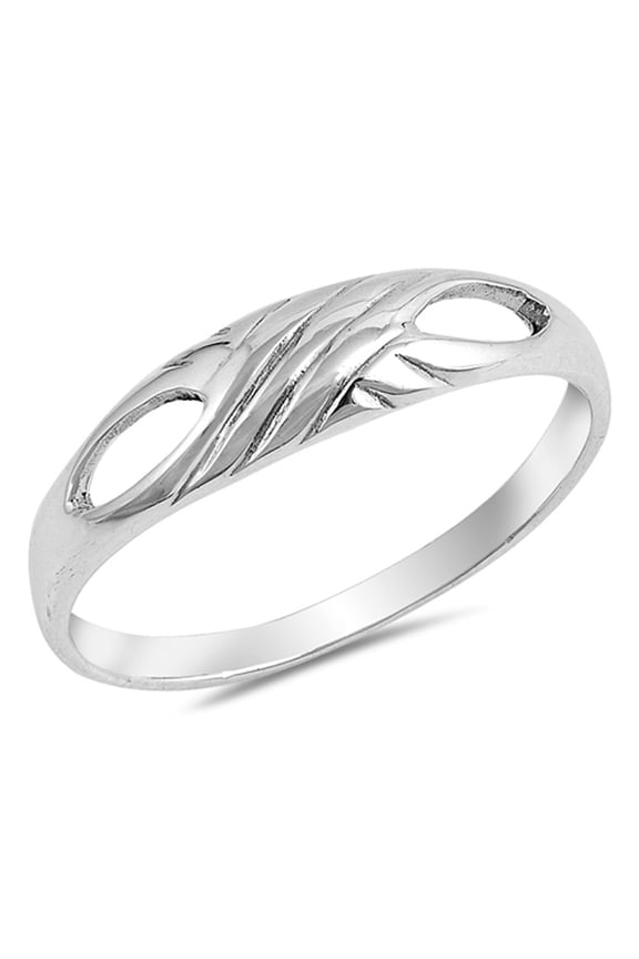 Criss Cross Knot Filigree Petite Ring .925 Sterling Silver Band Jewelry Female Male Unisex Size 7