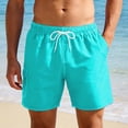 thumbnail image 2 of UVEASISHA Athletic Shorts for Men with Built In Mesh Liner Elastic Drawstring Waist Swimwear Shorts Quick Dry Breathable Swim Trunks with Pockets Mint Green XXL, 2 of 8