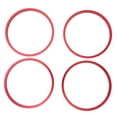 thumbnail image 2 of Embellecedor Del Anillo De Salida De Aire Acondicionado, Embellecedor Exterior Del Anillo De Ventilación De CA, Color Duradero, 4 Piezas Rojo Elegante Para 2016 A 2023, 2 of 7