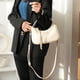 thumbnail image 5 of Bolsos tipo hobo para mujer, bolsos de hombro, bolso bandolera retro de PU con 2 tipos de correas para el hombro, bolso de mano, 5 of 8
