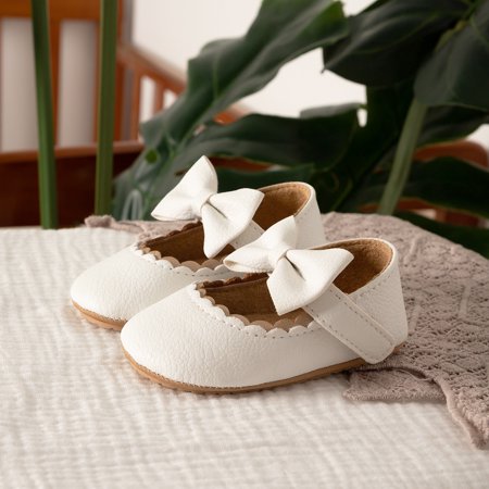 

Infant Baby Girls Mary Jane Flats Soft Sole Anti Slip Princess Dress Shoes Crib Shoes First Walker Shoes Prewalker Shoes