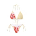 thumbnail image 5 of Traje de Baño de Mujer con Pantalones Cortos Traje de Baño Impreso de Moda de Dos Piezas con Camiseta Y Almohadillas Extraíbles, Ropa de Playa de Nylon Spandex para el Verano, 5 of 5