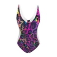 thumbnail image 2 of Aayomet Maillot de Bain une Pièce pour Femmes Assorti (Violet, TG), 2 of 4