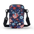 thumbnail image 2 of HELLHERO Adjustable Crossbody Bag Polyester Adjustable Strap Retro Patchwork-Style Christmas Theme for Travel Daily Use Adults, 2 of 7