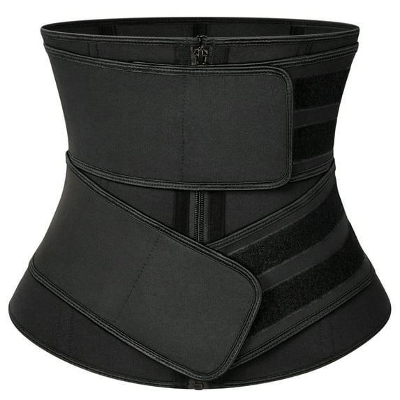 COMFREE Neoprene Long Torso Sauna Waist Trainer Corset Sweat Trimmer Belt for Women Compression Workout Fitness