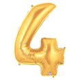 thumbnail image 1 of Number 4 Metallic Gold 40in Balloon, 1 of 3