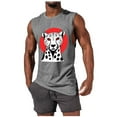 thumbnail image 2 of JDQJBZ Men's Tank Undershirts Summer Solid Color Crew Neck Sleeveless Tops Gym Wear, 2 of 5