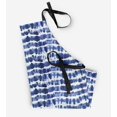 thumbnail image 3 of S4Sassy Blue Wave Shibori Apron with Adjustable Neck For Cooking Ties Chef Bib-24 x 32 Inches, 3 of 4