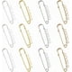 thumbnail image 1 of 1 caja de 32 broches de seguridad de 4 colores, alfileres para falda escocesa, de metal, hierro, dorados y plateados, cierres resistentes, broches con 5 agujeros., 1 of 4