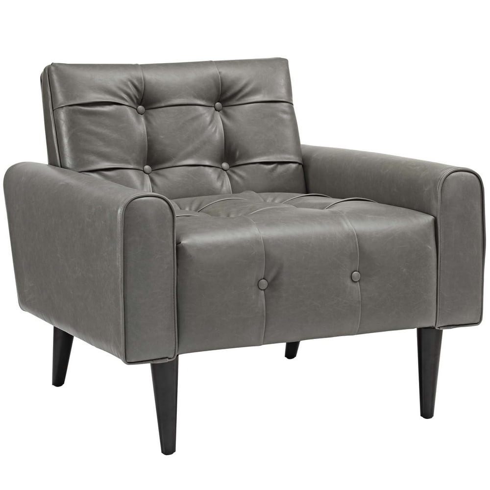 Modern Contemporary Urban Design Living Lounge Room Accent Chair, Grey ...