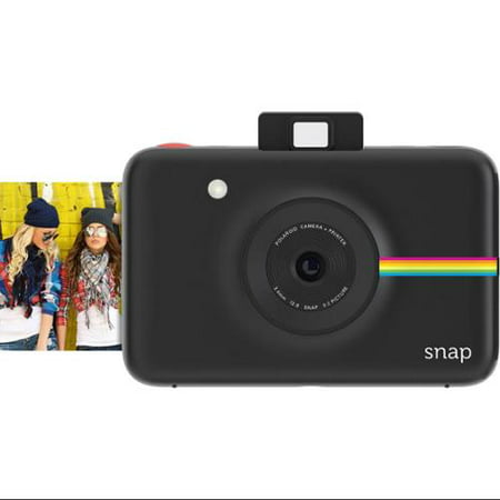 Polaroid Snap Instant Camera (Black) w/ ZINK Zero Ink Printing