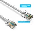 thumbnail image 2 of 100ft (30.5M) Cat6 UTP Ethernet Network Non Booted Cable 100 Feet (30.5 Meters) Gigabit LAN Network Cable RJ45 High Speed Patch Cable, Gray, 2 of 2
