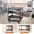 thumbnail image 2 of KFFKFF 9U Open Frame Server Rack, Adjustable Depth 23''-40'', Versatile Free Standing or Wall Mount Design, Equipped with 360° Casters, Durable 4 Post Structure for Networking IT, AV Equipment, 2 of 9