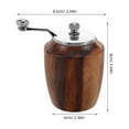 thumbnail image 2 of Hand Operated Pepper Grinder with Adjustable Coarseness for Kitchen Use Wood and Stainless Steel 4x6 inches, 2 of 8