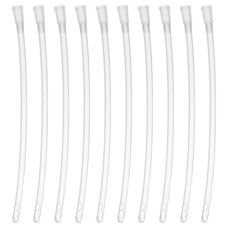 Pretyzoom 100Pcs Baby Bird Medicine Feeder Transparent ABS Feeding Tube For Birds