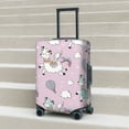 thumbnail image 6 of Fuzoiu Llama Unicorn and Rainbow Print Suitcase Cover,Washable Luggage Covers for Suitcase,Elastic Luggage Protector Cover,Scratch Resistant Travel Suitcase Covers-Large, 6 of 7