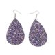 thumbnail image 4 of pares de pendientes brillantes con forma de gota de agua, de PU, delicados pendientes colgantes., 4 of 5