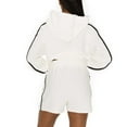 thumbnail image 4 of Women's Gameday Couture Cream Ohio State Buckeyes Down, Set, Go Pullover Hoodie and Shorts Set, 4 of 6