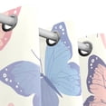 thumbnail image 3 of Butterflies Blue and Pink Black Out Curtains 72 Inch Length Curtains for Sliding Glass Doors Bedroom Living Room 2 Pack, 3 of 6