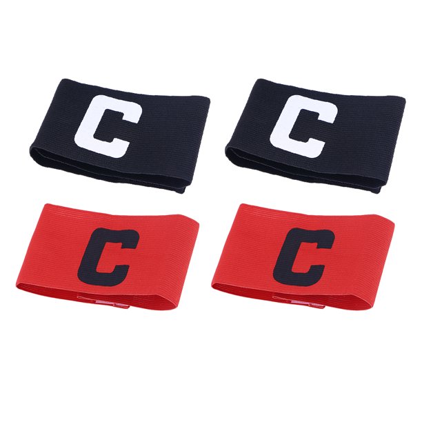 4pcs Professional Captain Brazds Bandas de fútbol resistente al desgaste Bandas de baloncesto reutilizables