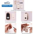 thumbnail image 4 of HSHDLDF for Honda Key Fob Cover with Leather Key Fob Keychain 5 Buttons Soft TPU Keys Shells White Key Fob Cover Compatible with Honda Accord Civic CRV Odyssey Pilot Key Fob Protec, 4 of 6