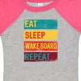 thumbnail image 4 of Inktastic Wakeboarding Eat Sleep Wakeboard Repeat Boys or Girls Baby Bodysuit, 4 of 5