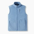 thumbnail image 5 of Men Polar Fleece Waistcoat Regular Fit Sleeveless Stand-Up Collar Vest Coat with Zipper Pockets Thermal Insulation Vest Jacket, 5 of 8