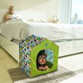 thumbnail image 2 of Pawtitas Small Dog Bed Foldable Dog House Green Comic, 2 of 8