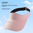 thumbnail image 5 of Sombrero de verano para niños, protector solar, para deportes al aire libre, antiultravioleta, de seda helada, sin marcar, con la parte superior vacía, 5 of 5