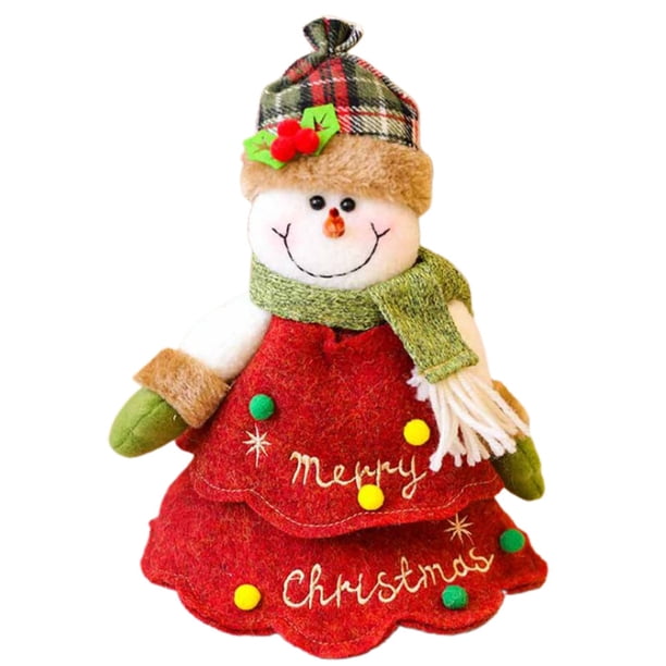 Árbol De Navidad De Dibujos Animados Muñeco De Nieve Elk Santa Claus Bolsa De Manzana Niños Bolsa De Regalo Pequeña Decoraciones Para Año Nuevo Navidad Moyic HA044579-02