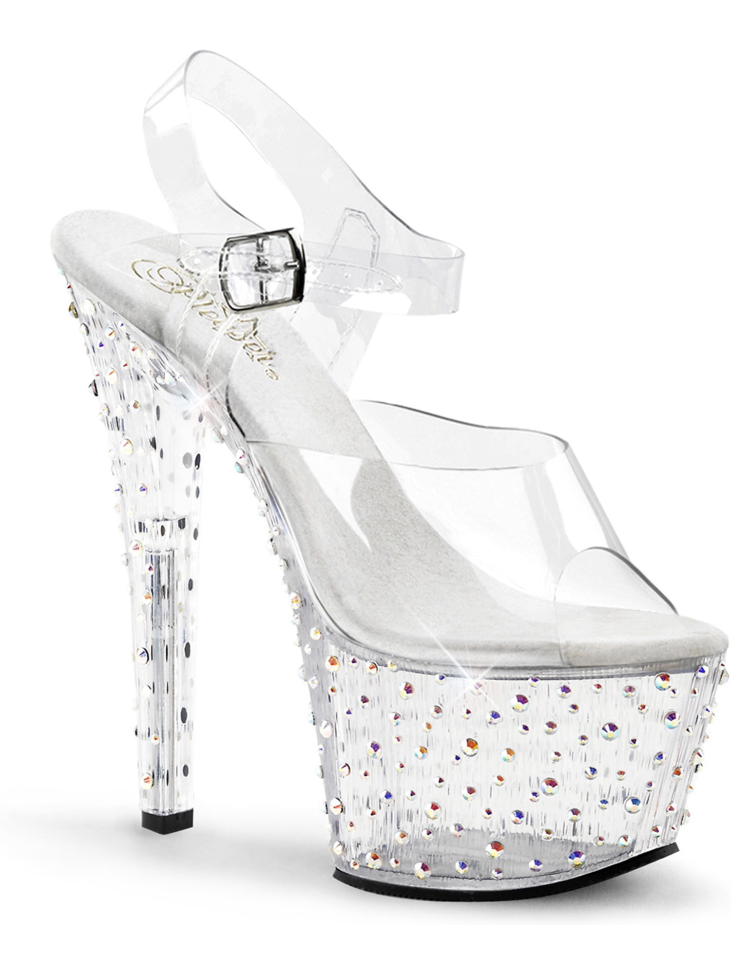 clear base platform shoes