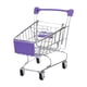 thumbnail image 1 of Mini carrito de compras, carrito de supermercado, carrito de mano, miniatura para juegos de rol, pequeño supermercado Púrpura, 1 of 9
